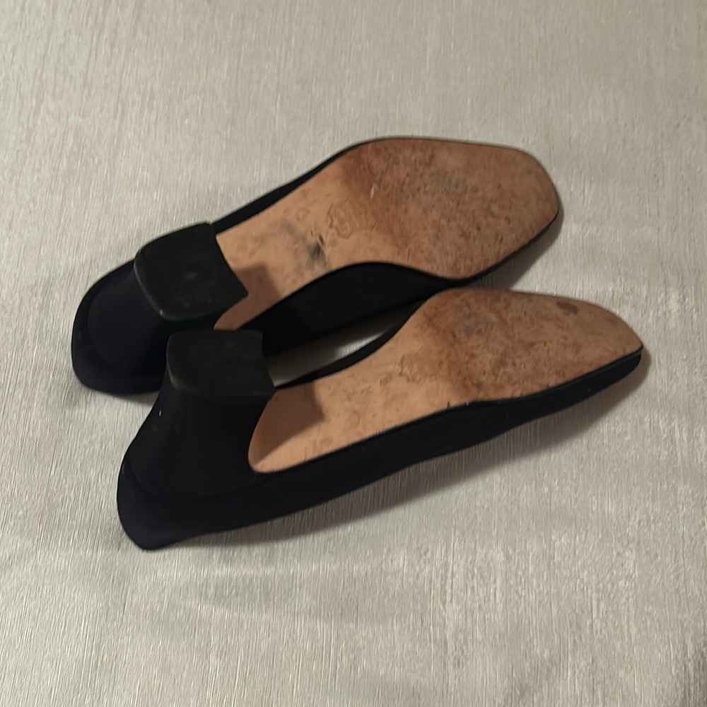 Nima Square Toed Suede Block Heels - Picture 7 of 7